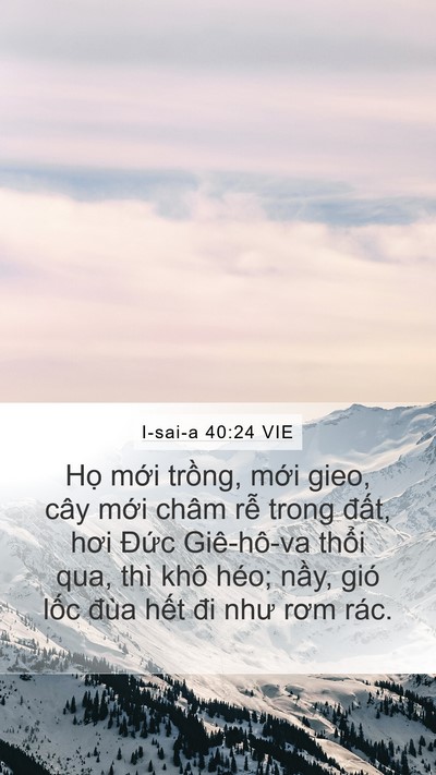 I-sai-a 40:24 VIE Bible Verse Image