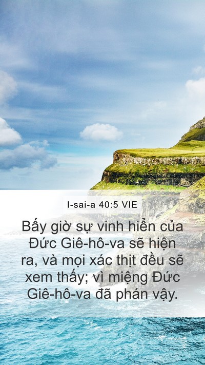 I-sai-a 40:5 VIE Bible Verse Image