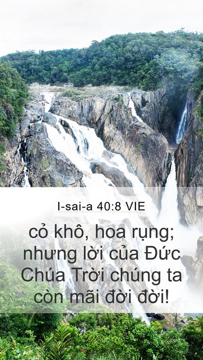 I-sai-a 40:8 VIE Bible Verse Image