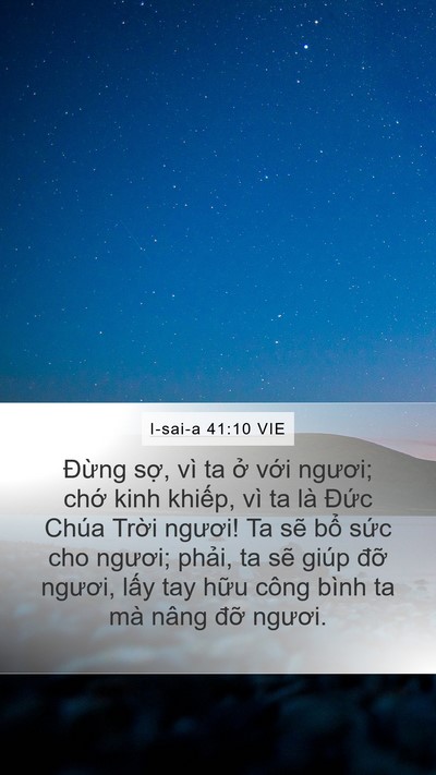 I-sai-a 41:10 VIE Bible Verse Image
