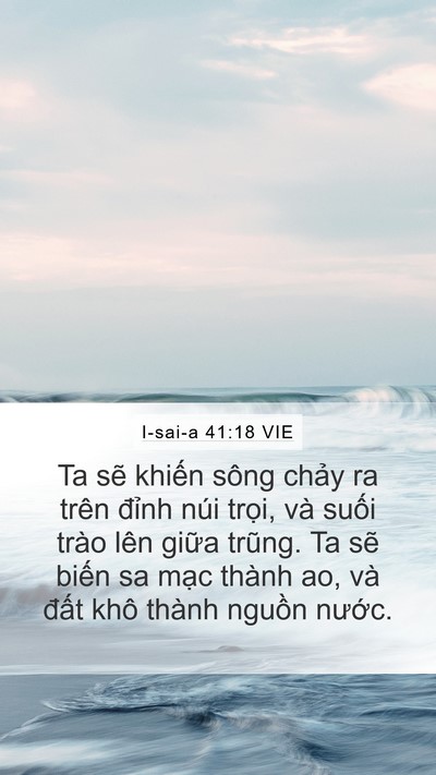 I-sai-a 41:18 VIE Bible Verse Image