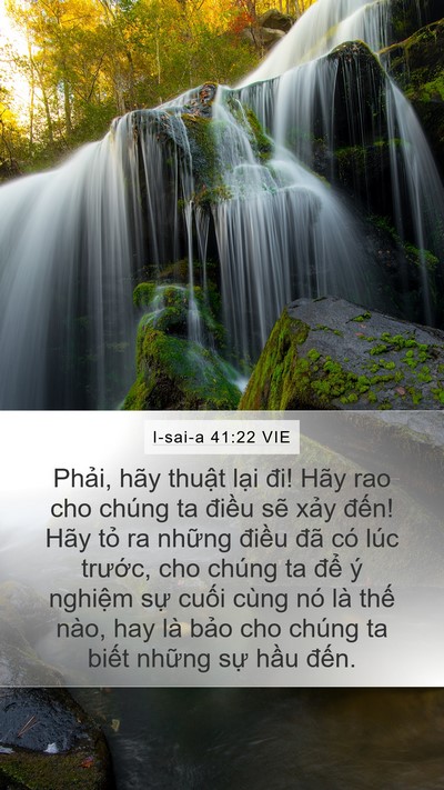 I-sai-a 41:22 VIE Bible Verse Image