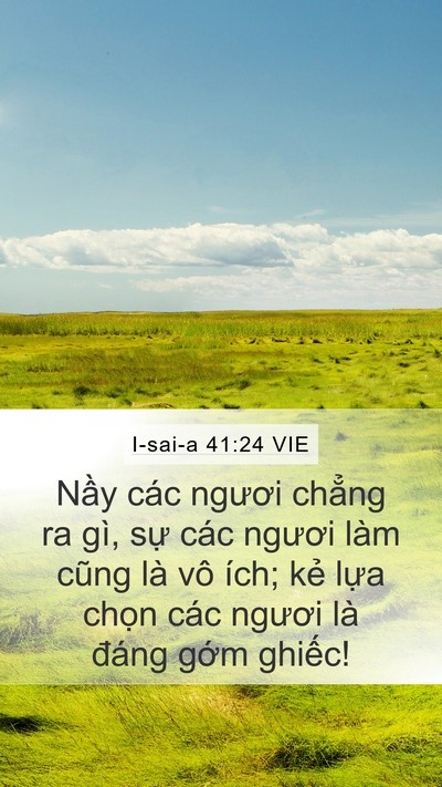 I-sai-a 41:24 VIE Bible Verse Image