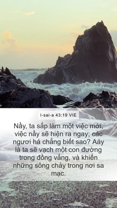 I-sai-a 43:19 VIE Bible Verse Image