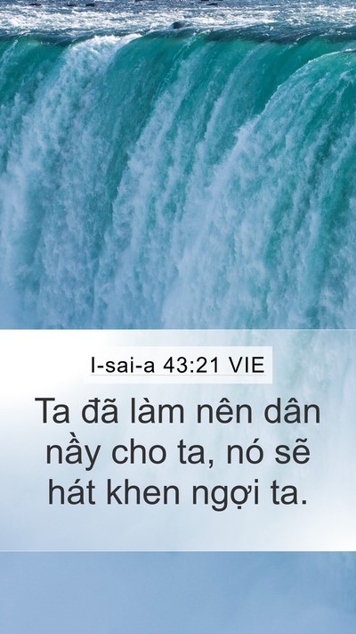 I-sai-a 43:21 VIE Bible Verse Image