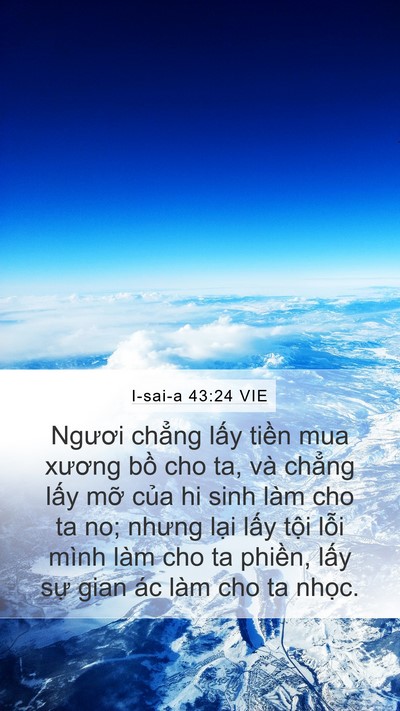 I-sai-a 43:24 VIE Bible Verse Image