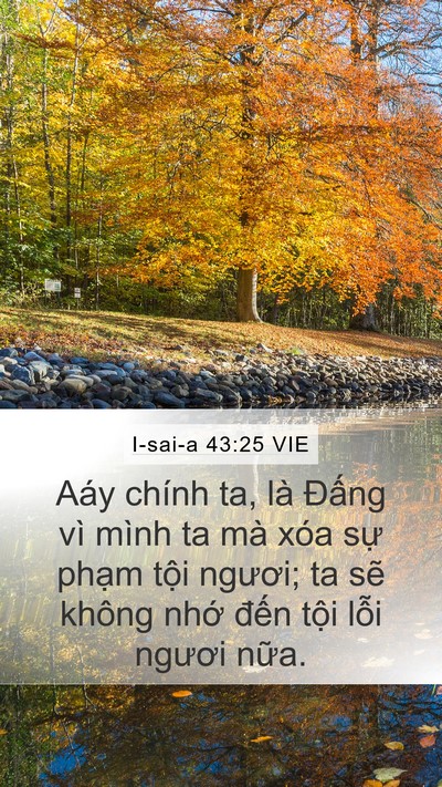 I-sai-a 43:25 VIE Bible Verse Image