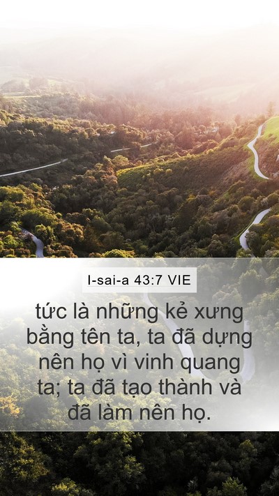 I-sai-a 43:7 VIE Bible Verse Image