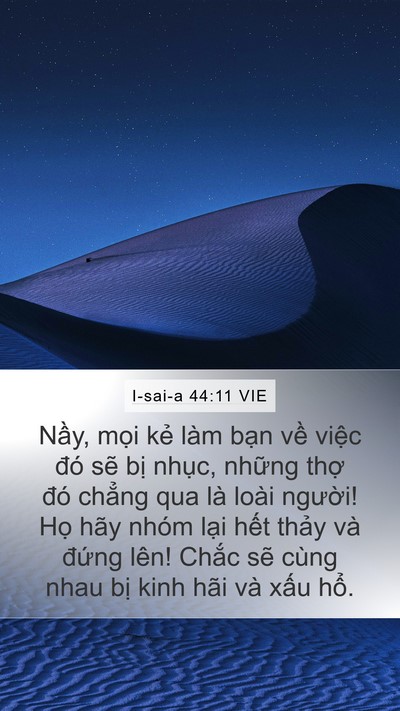 I-sai-a 44:11 VIE Bible Verse Image