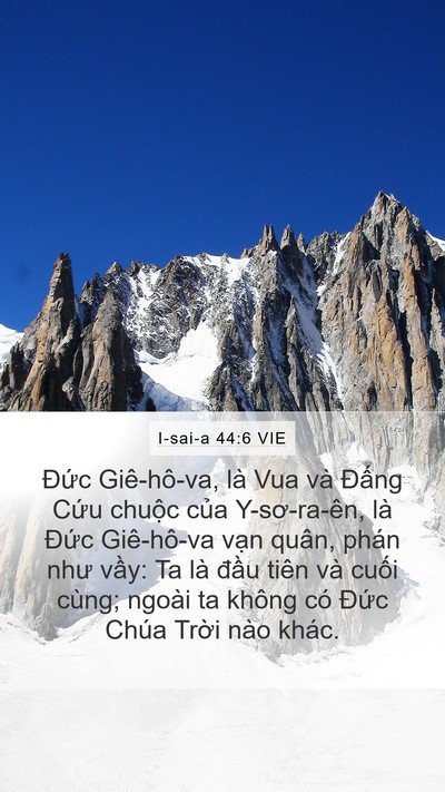 I-sai-a 44:6 VIE Bible Verse Image