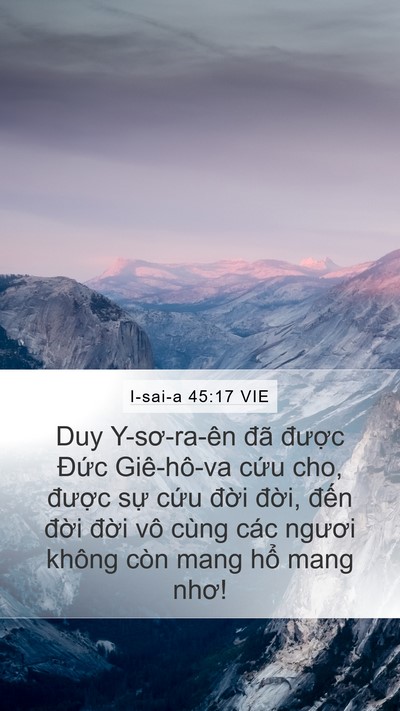 I-sai-a 45:17 VIE Bible Verse Image