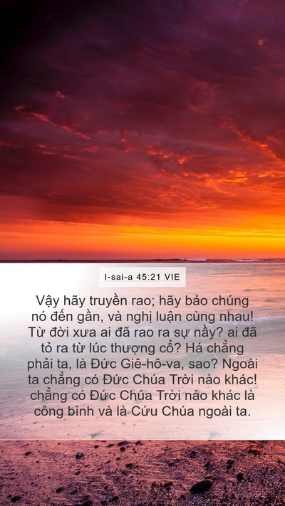 I-sai-a 45:21 VIE Bible Verse Image