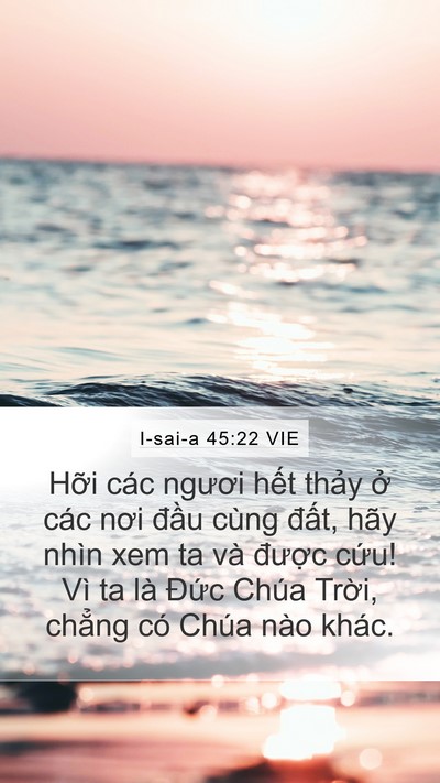 I-sai-a 45:22 VIE Bible Verse Image