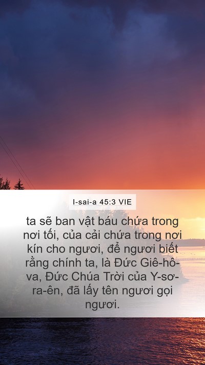 I-sai-a 45:3 VIE Bible Verse Image
