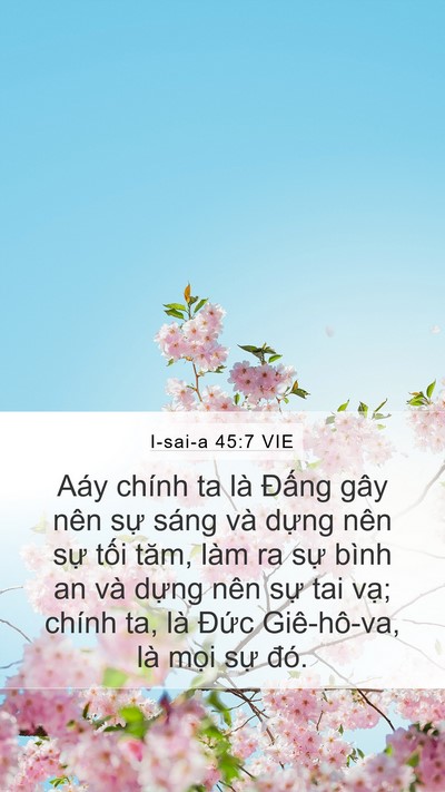 I-sai-a 45:7 VIE Bible Verse Image