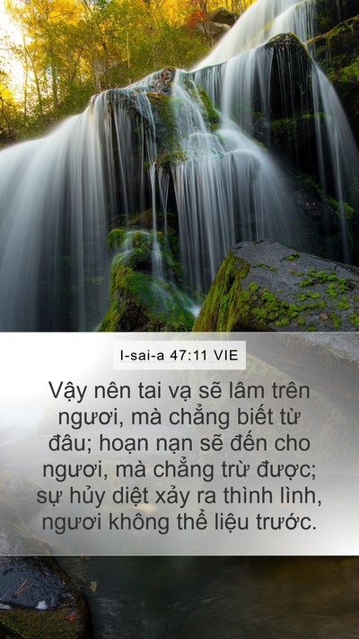 I-sai-a 47:11 VIE Bible Verse Image