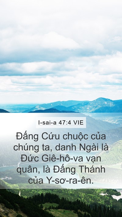 I-sai-a 47:4 VIE Bible Verse Image