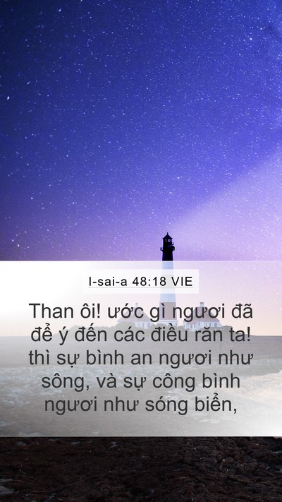 I-sai-a 48:18 VIE Bible Verse Image