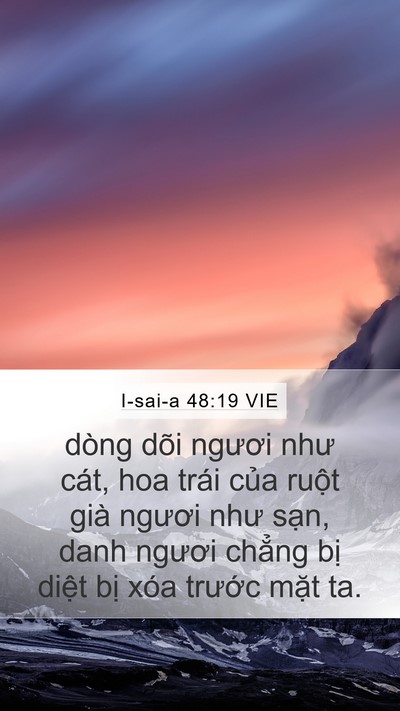I-sai-a 48:19 VIE Bible Verse Image