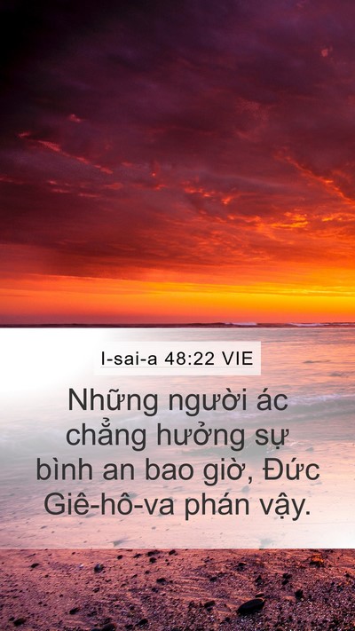 I-sai-a 48:22 VIE Bible Verse Image