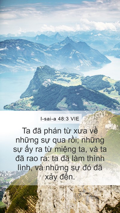I-sai-a 48:3 VIE Bible Verse Image
