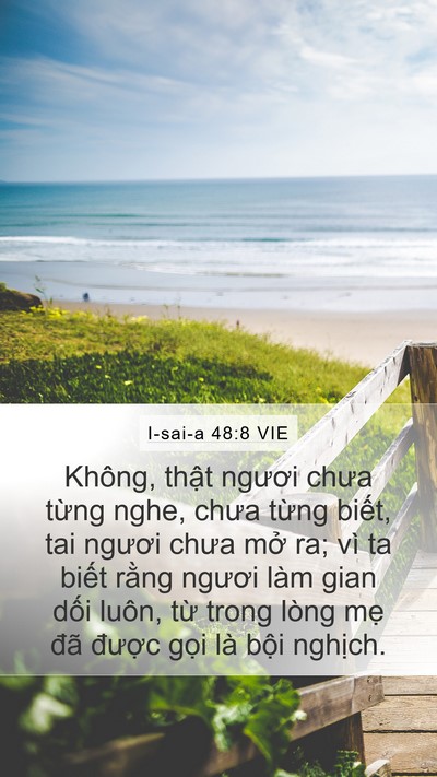I-sai-a 48:8 VIE Bible Verse Image