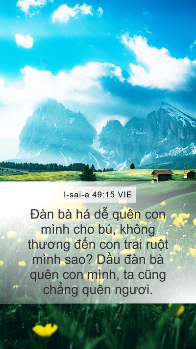 I-sai-a 49:15 VIE Bible Verse Image