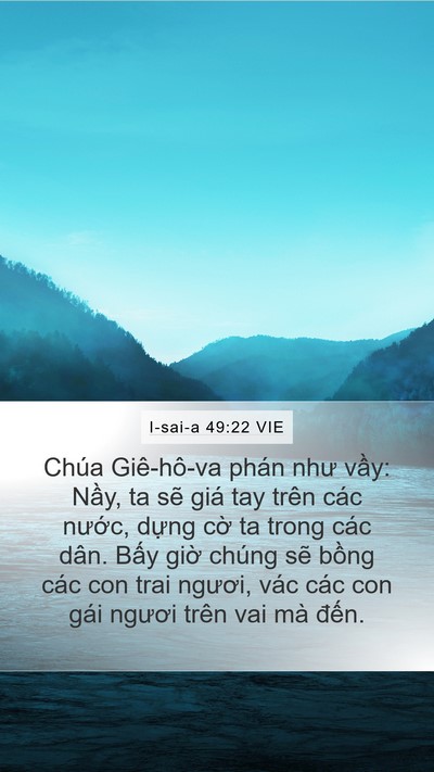 I-sai-a 49:22 VIE Bible Verse Image