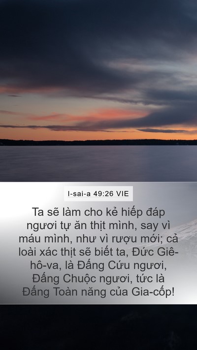 I-sai-a 49:26 VIE Bible Verse Image