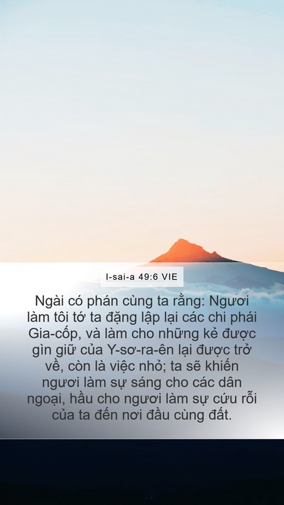 I-sai-a 49:6 VIE Bible Verse Image
