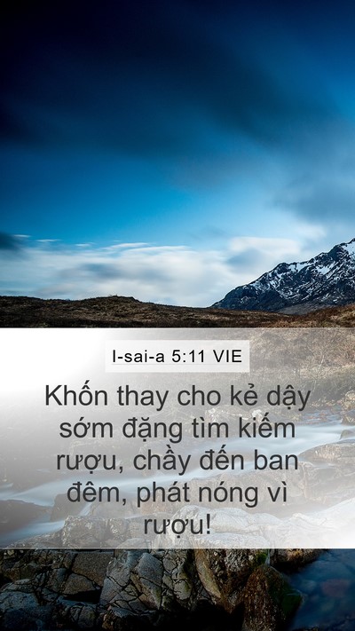 I-sai-a 5:11 VIE Bible Verse Image