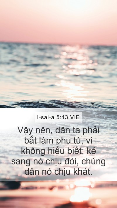 I-sai-a 5:13 VIE Bible Verse Image