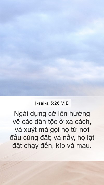 I-sai-a 5:26 VIE Bible Verse Image