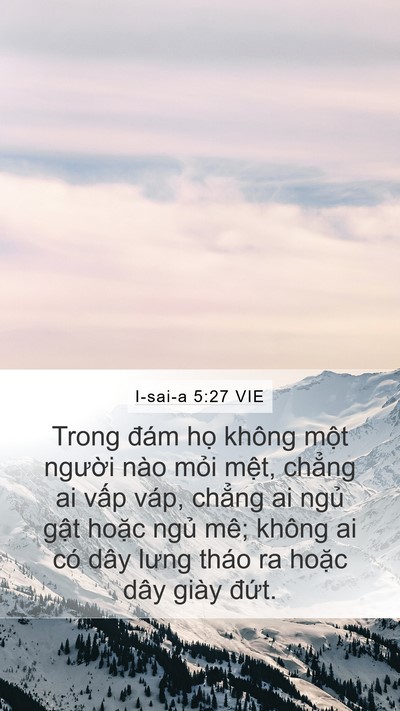 I-sai-a 5:27 VIE Bible Verse Image