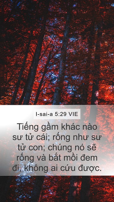 I-sai-a 5:29 VIE Bible Verse Image