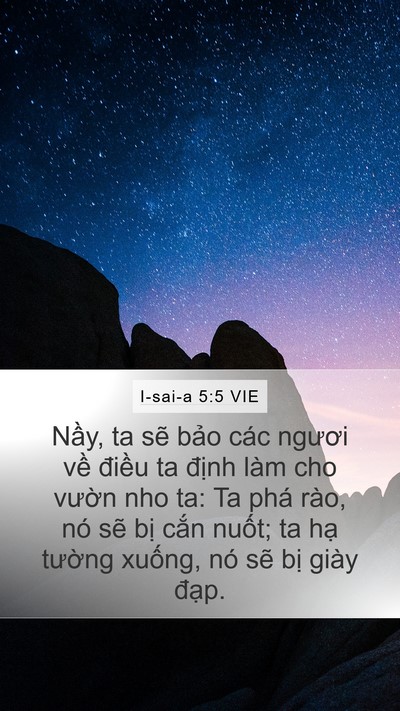 I-sai-a 5:5 VIE Bible Verse Image
