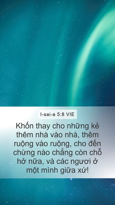 I-sai-a 5:8 VIE Bible Verse Image