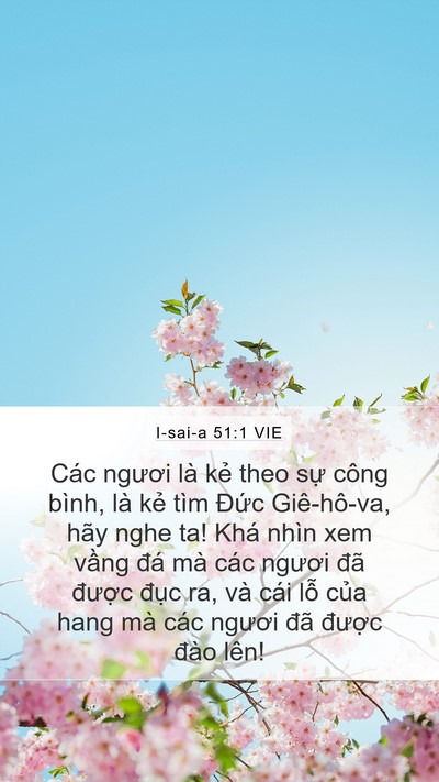 I-sai-a 51:1 VIE Bible Verse Image