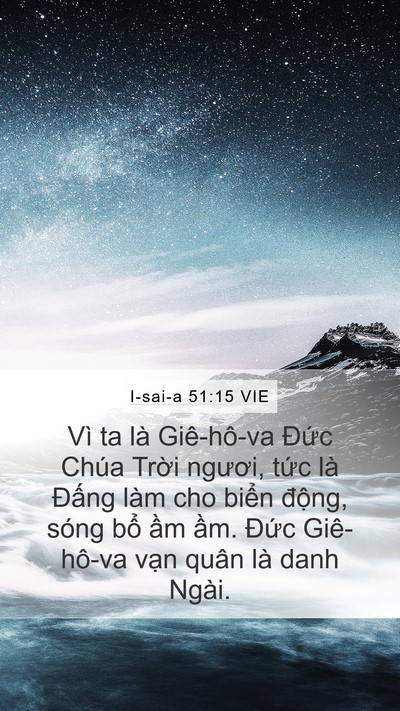 I-sai-a 51:15 VIE Bible Verse Image