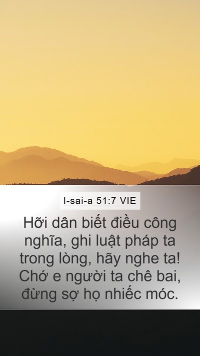 I-sai-a 51:7 VIE Bible Verse Image