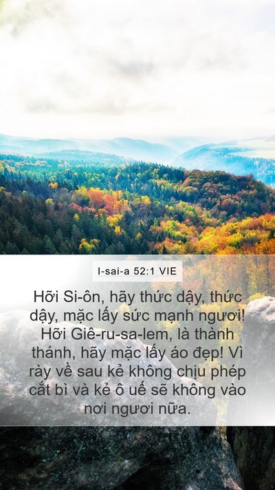I-sai-a 52:1 VIE Bible Verse Image