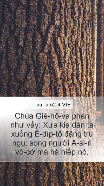 I-sai-a 52:4 VIE Bible Verse Image