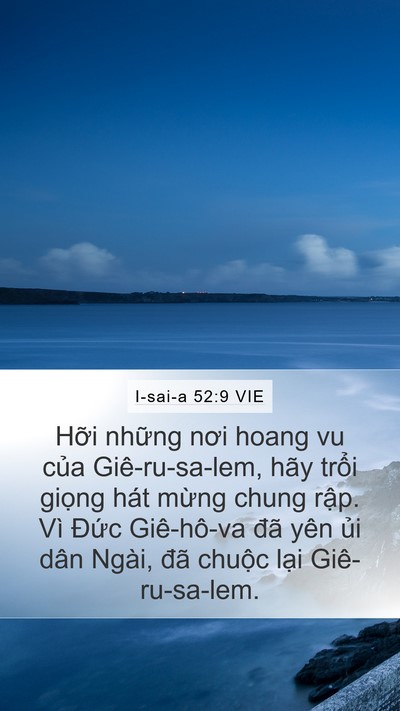 I-sai-a 52:9 VIE Bible Verse Image