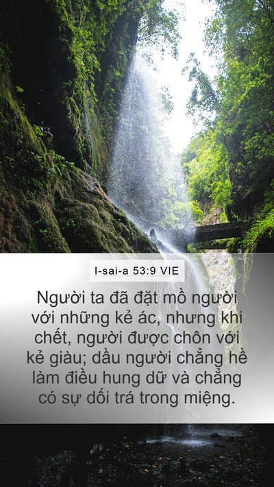 I-sai-a 53:9 VIE Bible Verse Image