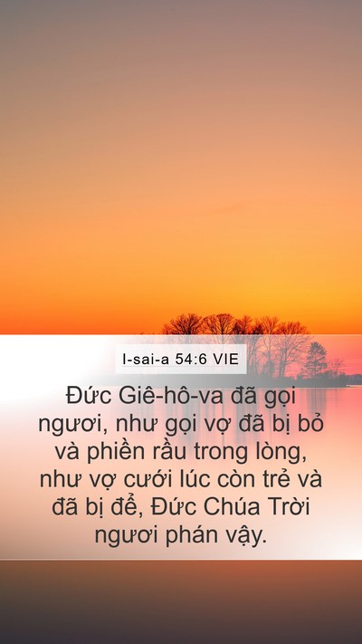 I-sai-a 54:6 VIE Bible Verse Image