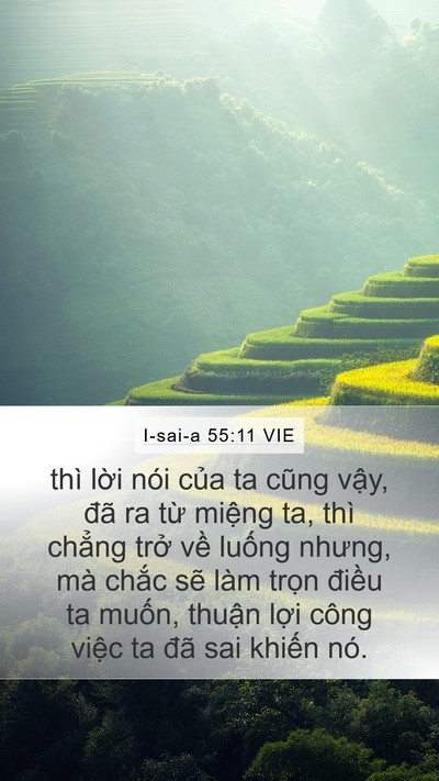I-sai-a 55:11 VIE Bible Verse Image