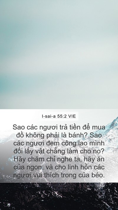 I-sai-a 55:2 VIE Bible Verse Image