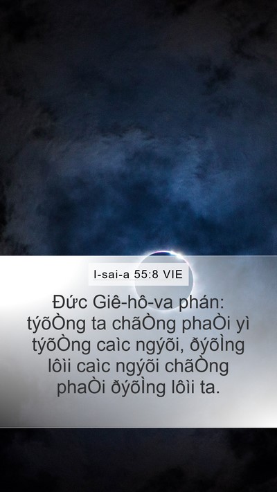 I-sai-a 55:8 VIE Bible Verse Image