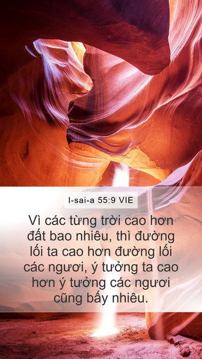I-sai-a 55:9 VIE Bible Verse Image