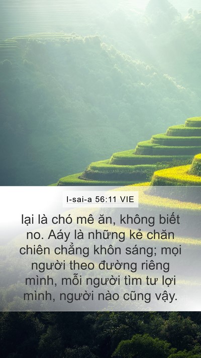 I-sai-a 56:11 VIE Bible Verse Image